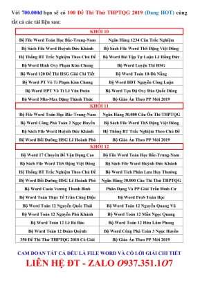 Đề thi khảo sát chất lượng các môn thi THPT Quốc gia môn Toán lần 3 - Mã đề 345 - Năm học 2018-2019 - Trường THPT chuyên Vĩnh Phúc (Có đáp án)